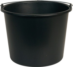 Wiadro budowlane GRIPLINE D 12 l czarny tworzywo sztuczne