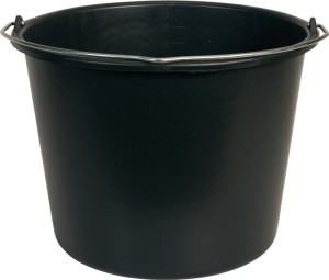 Wiadro budowlane GRIPLINE D 20 l czarny tworzywo sztuczne