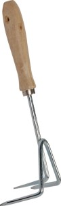 Kultywator ogrodniczy 75 mm 3 zęby stal / drewno TALEN TOOLS