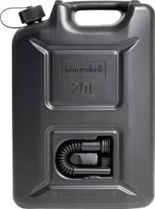 Kanister na paliwo PROFI 20 l czarny HDPE dł. 350 x szer. 165 x wys. 495 mm HÜNE