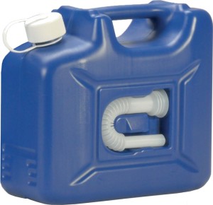 Kanister AdBlue 10 l niebieski HDPE dł. 350 x szer. 165 x wys. 310 mm HÜNERSDORF
