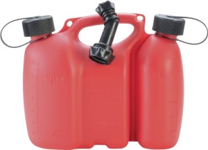 Podwójny kanister na paliwo PROFI 3 + 1,5 l czerwony HDPE dł.308 x szer. 145 x w