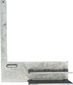 Wspornik poręczy szer. 270 x wys. 120 x dł. 400 mm metal pasuje do RoadPlate 23/