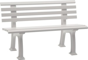 Ławka parowa Ibiza dł. 1200 x szer. 540 x wys. 740 mm dwuosobowa ławka z tworzyw
