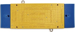 Pomost na rów LowPro® 15/05 Road Plate żółto-niebieski długość 1500 mm szerokość