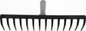 Grabie ogrodowe szerokość robocza 355 mm długość wideł 70 mm 14 zębów bez trzonk
