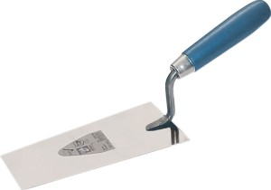 Kielnia do tynku trapezowa wąska długość 280 mm, szerokość 85 mm rękojeść z drew