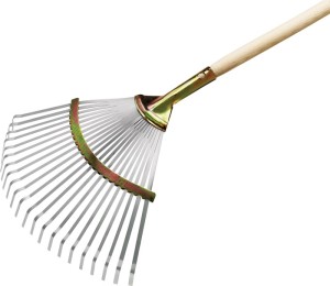 Grabie wachlarzowe do liści szerokość robocza 450 mm stal ocynkowana nieruchome