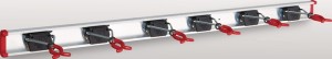 Uchwyt długość prowadnicy szynowej 1000 mm uchwyt 6 aluminium BRUNS