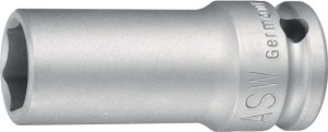 Klucz nasadowy udarowy 750 L 1 cal. 6-kątowe rozmiar klucza 30 mm długość 100 mm