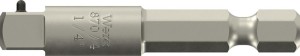 Adapter 870/4 końcówka sześciokątna 1/4 cal. czop czw. od. napędu 1/4 cal. długo