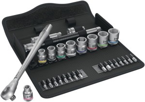 Zestaw kluczy nasadowych Zyklop Metal 8100 SB 7 29-częśc. 3/8 cal. rozmiary kluc