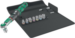 Zestaw z kluczem dynamometrycznym Safe-Torque 10-częśc. 2-12 Nm 1/4 cal. 4-kąt.