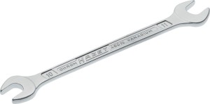 Klucz płaski dwustronny 450 N 10 x 11 mm długość 155,7 mm chromowana HAZET