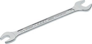 Klucz płaski dwustronny 450 N 13 x 17 mm długość 205,5 mm chromowana HAZET
