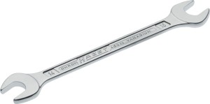 Klucz płaski dwustronny 450 N 14 x 15 mm długość 187,8 mm chromowana HAZET