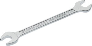 Klucz płaski dwustronny 450 N 16 x 17 mm długość 205,7 mm chromowana HAZET