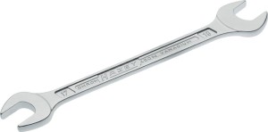 Klucz płaski dwustronny 450 N 17 x 19 mm długość 220,9 mm chromowana HAZET