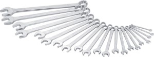 Zestaw kluczy oczkowo-płaskich 600N 21-częśc. rozmiar klucza min. 6–34 mm stal C