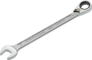 Klucz oczkowo-płaski z grzechotką 606 rozmiar klucza 17 mm długość 242,2 mm m. p