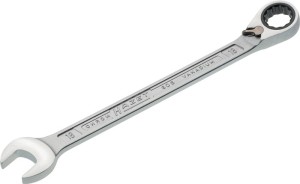 Klucz oczkowo-płaski z grzechotką 606 rozmiar klucza 18 mm długość 255 mm m. prz