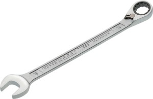 Klucz oczkowo-płaski z grzechotką 606 rozmiar klucza 19 mm długość 268,3 mm m. p