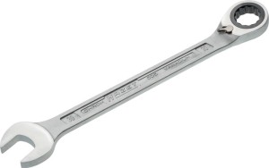 Klucz oczkowo-płaski z grzechotką 606 rozmiar klucza 30 mm długość 402,5 mm m. p