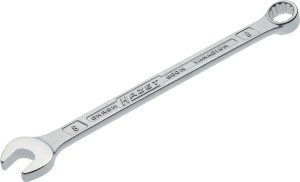 Klucz oczkowo-płaski 600 N RK 8 mm długość 130 mm kształt A stal CV HAZET