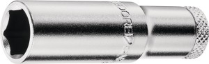 Klucz nasadowy 20 L 1/4 cal. 6-kątowy, długi rozmiar klucza 13 mm długość 50 mm