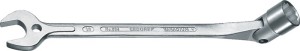 Klucz płasko-nasadowy 534 rozmiar klucza 16 mm długość 244 mm z ruchomą końcówką