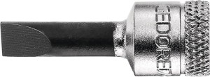 Klucz nasadowy IS 20 1/4 cal. płaski 6,5 mm długość 37 mm GEDORE