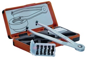 Zestaw kluczy do nakrętek z otw. czołow. 758 S śred. czopu 1,5–2–2,5–3–4 mm AMF