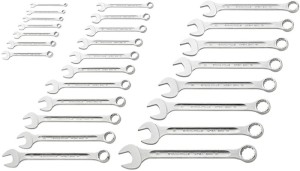 Zestaw kluczy oczkowo-płaskich 13/26 26-częśc. rozmiar klucza 6–32 mm kształt A