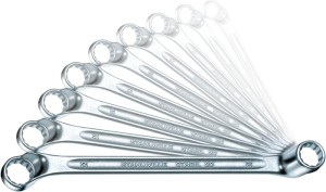 Zestaw kluczy oczkowych dwustronnych 20/12 12-częśc. rozmiar klucza 6–32 mm głęb