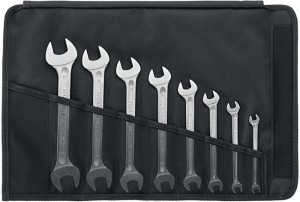 Zestaw kluczy płaskich dwustronnych 10/8 8-częśc. RK 6–22 mm stal chromowa-stopo