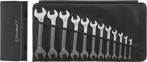 Zestaw kluczy płaskich dwustronnych 10/10 10-częśc. RK 6–32 mm stal chromowa-sto