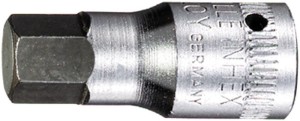 Klucz nasadowy 44 K 1/4 cal. wewn. 6-kątowy rozmiar klucza 6 mm długość 28 mm ST