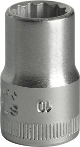 Klucz nasadowy 45 3/8 cal. 12-kątowy rozmiar klucza 10 mm długość 27 mm STAHLWIL