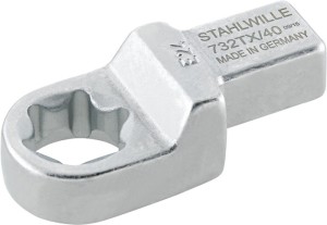 Narzędzie wtykowe 732TX/40 E 18 rozmiar klucza E18 14 x 18 mm stal chromowa-stop