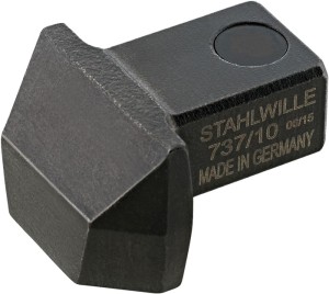 Końcówka wtykowa do spawania 737/10 9 x 12 mm szer. spawania 14 mm stal chr.-sto