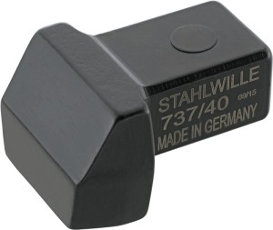 Końcówka wtykowa do spawania 737/40 14 x 18 mm szer. spawania 25 mm stal chr.-st