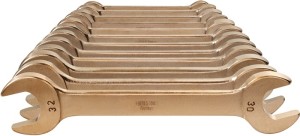 Zestaw kluczy płaskich dwustronnych 12-częśc. RK 6–32 mm aluminium wielomat. brą