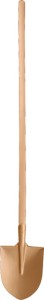 Łopata frankfurcka 240 x 300 mm z prostym trzonkiem nieiskrzący ENDRES TOOLS