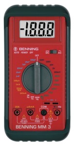 Miernik uniwersalny MM 3 0,1 mV – 600 V AC/DC RMS BENNING