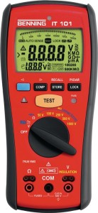 Miernik rezystancji izolacji IT 101 0,1–600 V AC / DC V 50 kOhm–20 GOhm BENNING