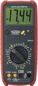 Multimetr cyfrowy Testboy 313 0–600 V AC, 0–600 V DC RMS TESTBOY