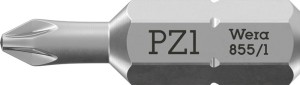 Bit 855/1 Z 1/4 cal. PZD 1 długość 25 mm 6-kąt. WERA