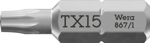 Bit 867/1 1/4 cal. T 15 długość 25 mm 6-kąt. WERA