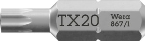 Bit 867/1 1/4 cal. T 20 długość 25 mm 6-kąt. WERA