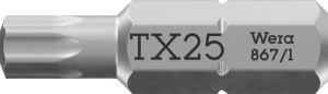 Bit 867/1 1/4 cal. T 25 długość 25 mm 6-kąt. WERA